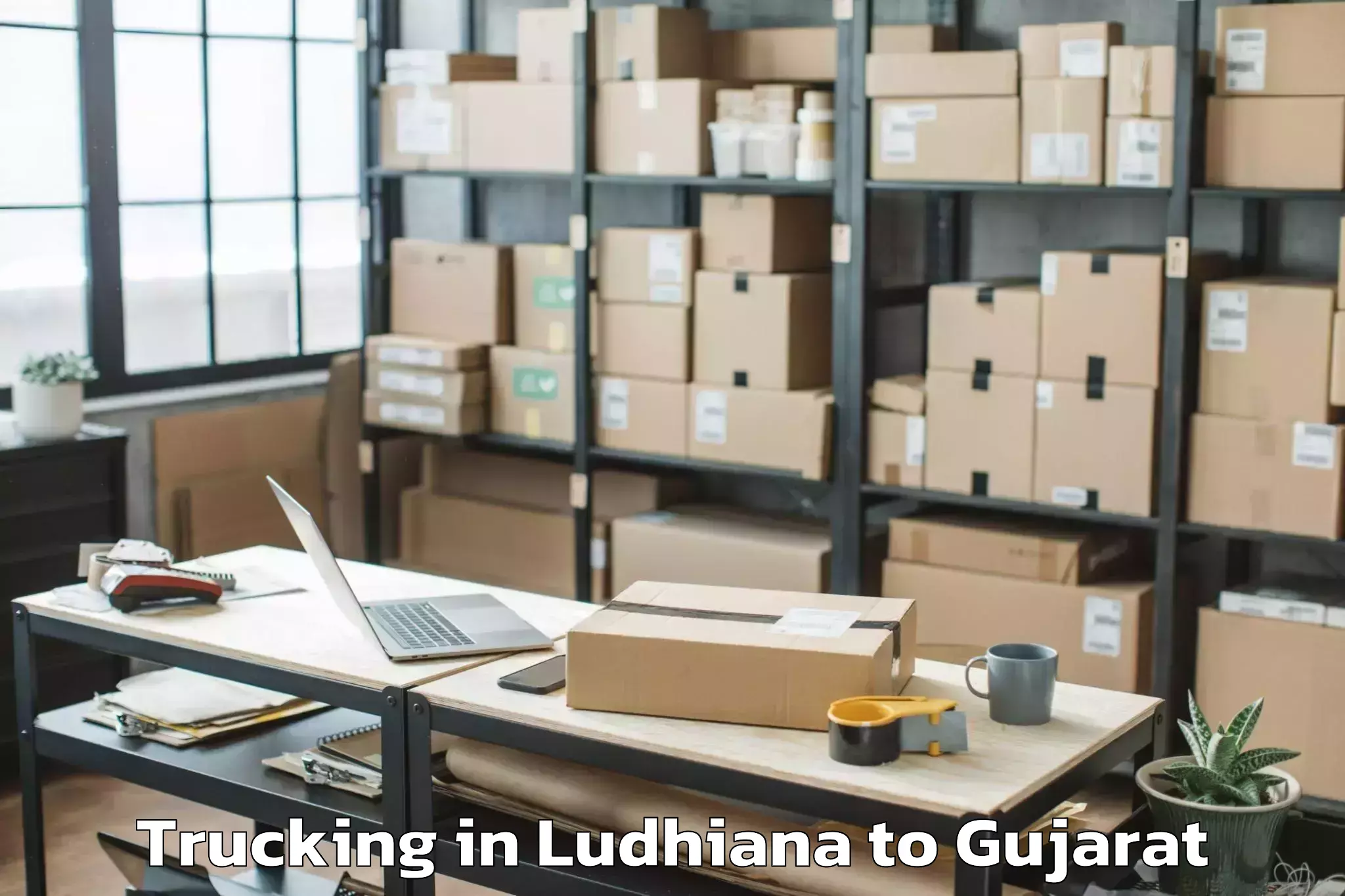 Affordable Ludhiana to Hazira Trucking